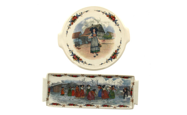 SARREGUEMINES Décor "OBERNAI" - Plat à c