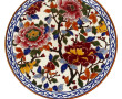 GIEN - Plat à tarte en faïence décor de 