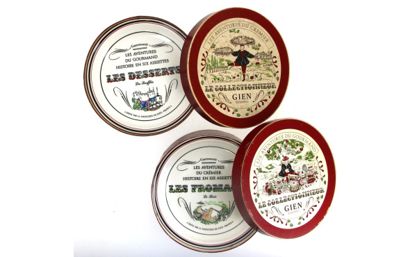 GIEN - Série "Gastronomie" - 6 assiettes