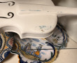 Violon en biscuit de Quimper, L 52 cm (t