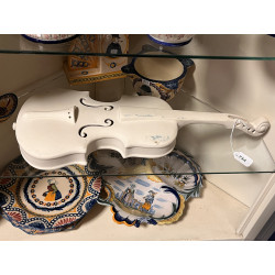 Violon en biscuit de Quimper, L 52 cm (t