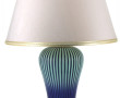 Lampe en céramique moderne bleu et vert 