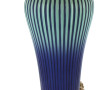 Lampe en céramique moderne bleu et vert 