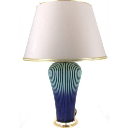 Lampe en céramique moderne bleu et vert 