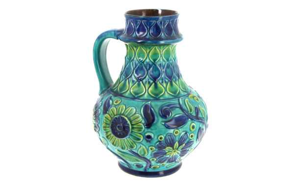 Vase à une anse en céramique allemande à