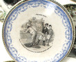 CREIL & MONTEREAU - 9 assiettes à gâteau