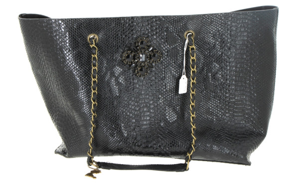 LOLLIPOPS - Sac noir forme cabas à deux 