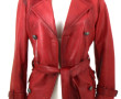 HEINE - Veste de dame en cuir rouge, cei