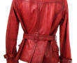 HEINE - Veste de dame en cuir rouge, cei