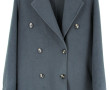 MANGO - Manteau femme bleu gris, taille 