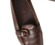 TODDS - Paire de mocassins en cuir brun,