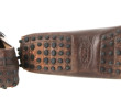 TODDS - Paire de mocassins en cuir brun,