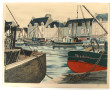 Ecole Xxe "Port du Croisic" lithographie