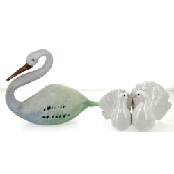LLADRO - Couple de tourterelles en porce