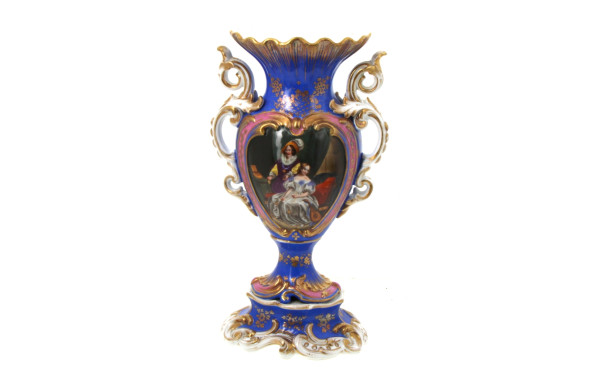 Porcelaine de PARIS XIXème - Vase baroqu