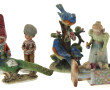 Lot de bibelots en porcelaine polychrome