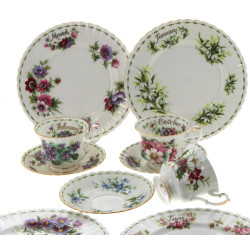 Porcelaine ROYAL ALBERT - 2 tasses avec 