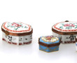 Lot de 6 petites boîtes à pilules dont 4