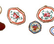 Lot de 6 petites boîtes à pilules dont 4