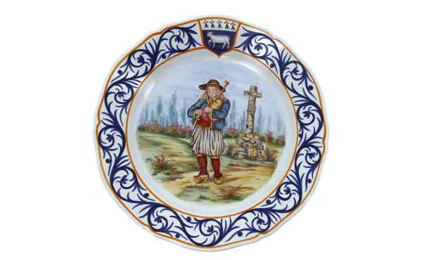 HB Henriot Quimper France - Assiette à b
