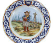 HB Henriot Quimper France - Assiette à b