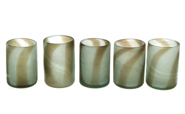 IRAN Années 60 - 5 verres timbales à fon