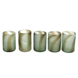 IRAN Années 60 - 5 verres timbales à fon