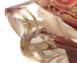 Flacon XIXème en verre rouge et transpar