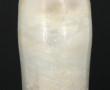 Vase à anses en verre bullé et verre fil