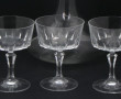 Lot de verres en cristal moulé: 6 verres