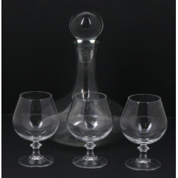 Lot de verres en cristal moulé: 6 verres