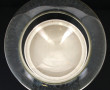 Important vase en verre pansu à fond arr