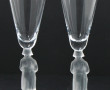 Paire de flûtes à champagne en cristal e