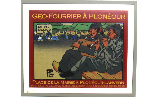 Affiche GEO FOURRIER exposition Plonéour