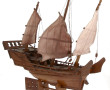 Maquette de jonque sur support