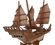 Maquette de jonque sur support