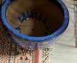 1 pot de jardin émaillé bleu forme bisea