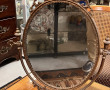Miroir pivotant, H 57 cm et sujet "Femme