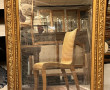 Miroir rectangulaire ancien en bois et s