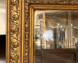 Miroir rectangulaire ancien en bois et s