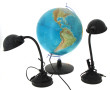 Paire de lampes de bureau noires, articu