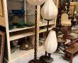 Paire de lampadaires montant façon bambo
