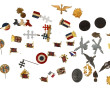 MILITARIA - Lot ancien de divers insigne
