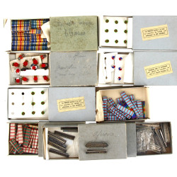 MILITARIA - Lot ancien de barrettes de d