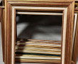 CADRES - Lot de 7 cadres dont 6 en bois 