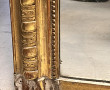 Grand miroir rectangulaire en bois et st