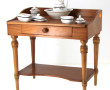 Table de toilette de poupée en merisier 