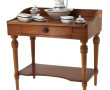Table de toilette de poupée en merisier 