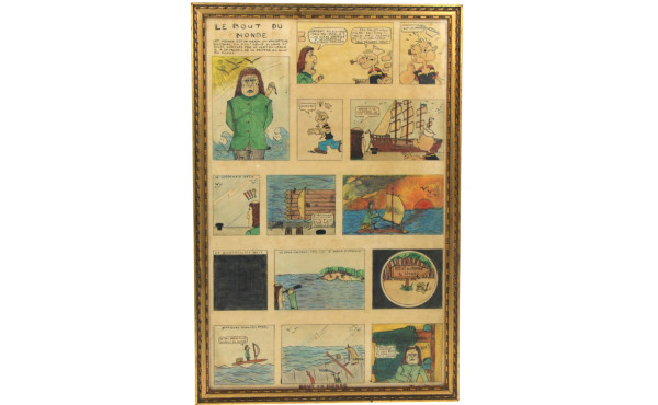 Planche illustrée en bande dessinée "Le 
