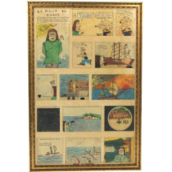 Planche illustrée en bande dessinée "Le 